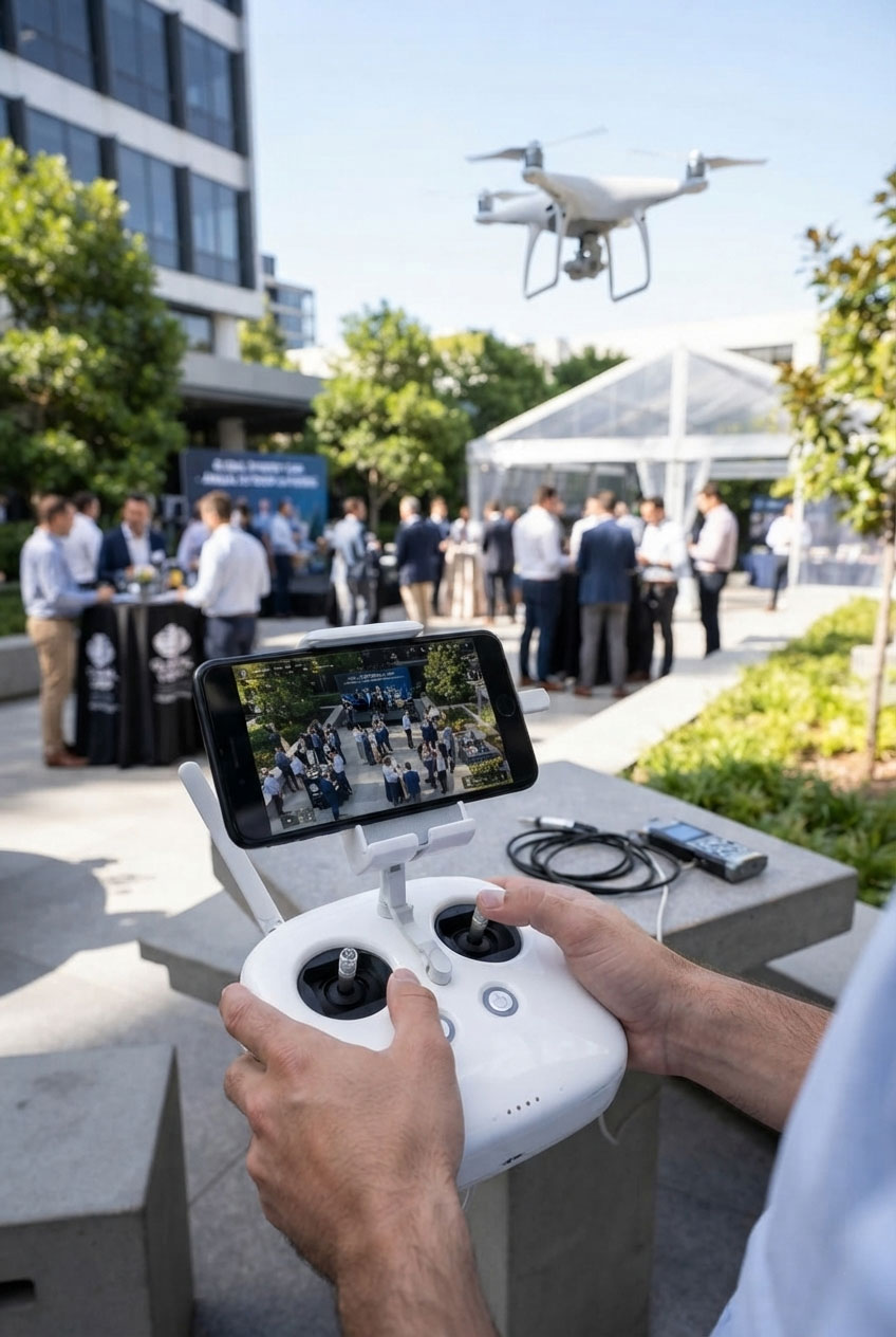 Filación y fortografía con dron