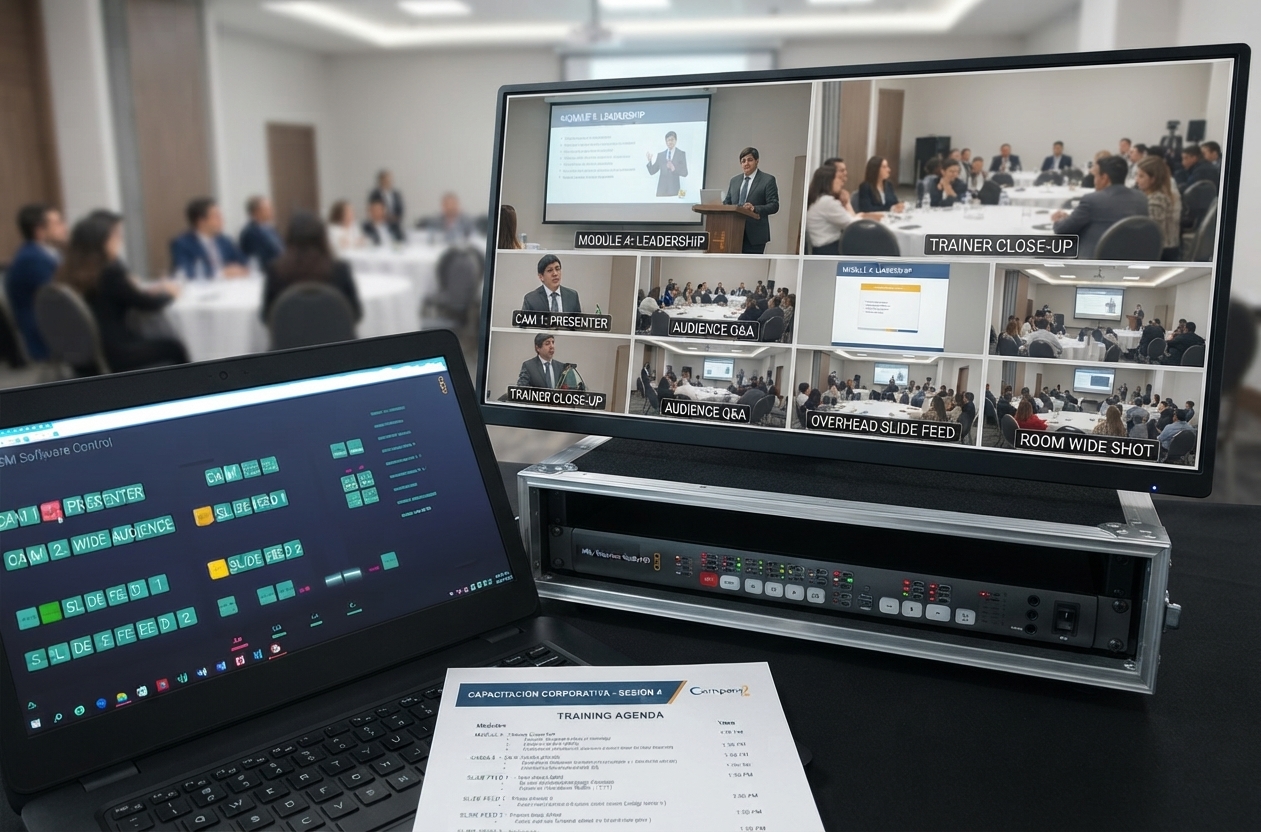 Servicio de circuito cerrado para eventos corporativos