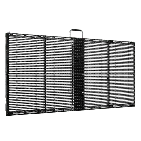 Pantalla LED Transparente de 1000 × 500 para Instalación Fija para Exteriores